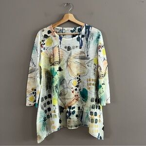 Abstract Print Women's Blouse